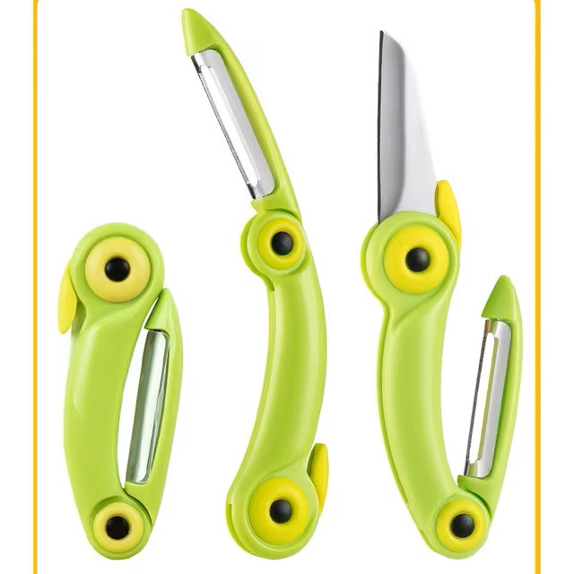 Folding Knife & Peeler (2 IN 1) কাটতে এবং ছোলতে কার্যকরী সমাধান