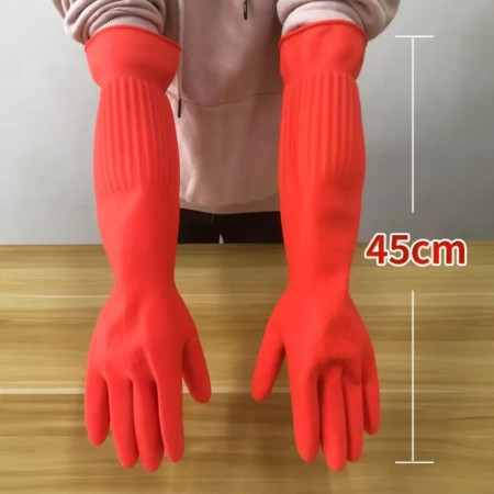 Waterproof Long Hand Gloves | Rubber